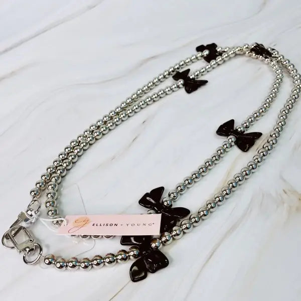 Bows And Beads Crossbody Phone Lanyard - Pink Sweetheart