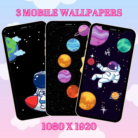Vibin' In Space Mobile Wallpaper Pack