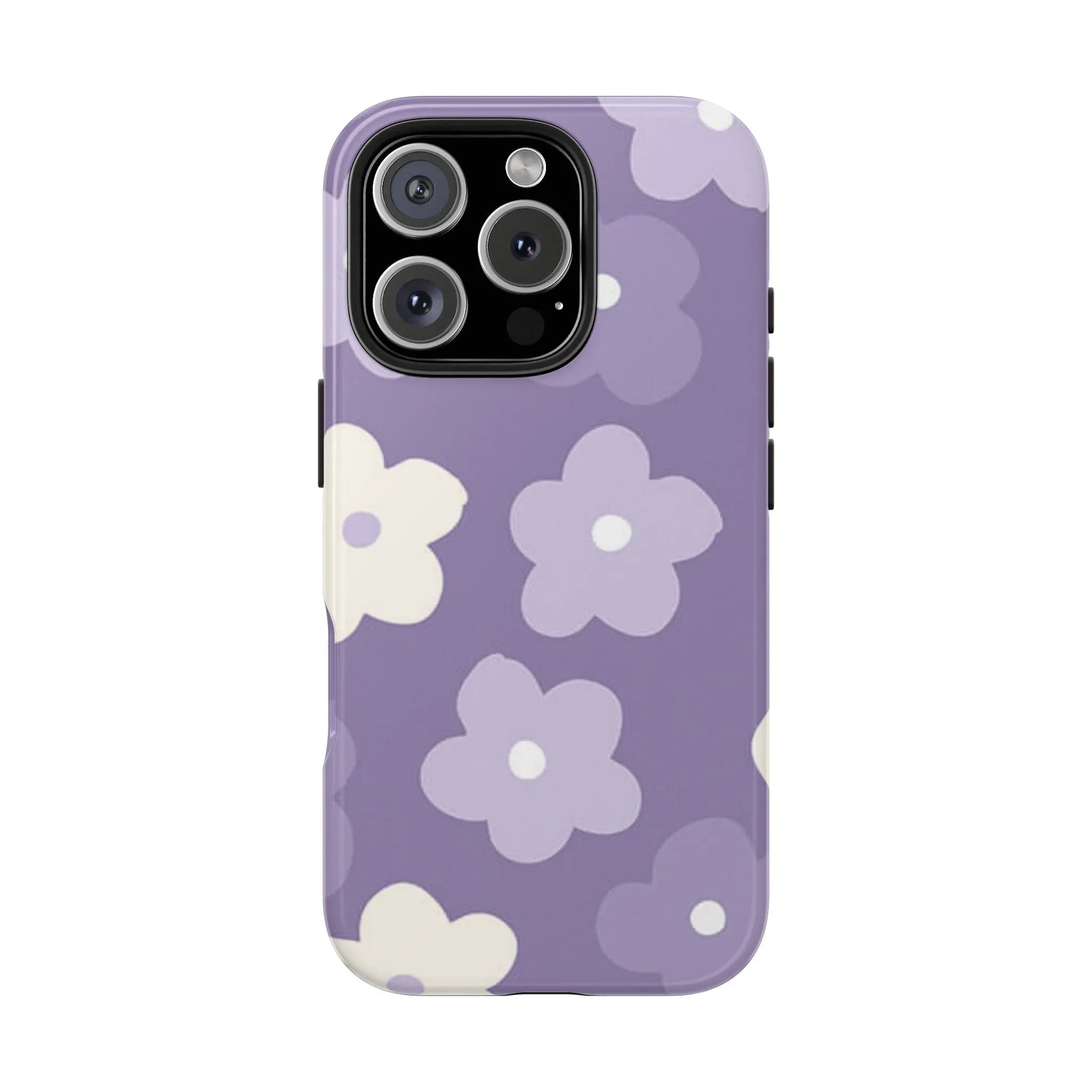 Pastel Purple Flowers Phone Case (Apple & Android) - Pink Sweetheart