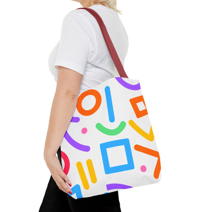 Colorful Doodle Shapes Tote Bag