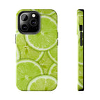Green Citrus Lime Phone Case (Apple & Android) - Pink Sweetheart