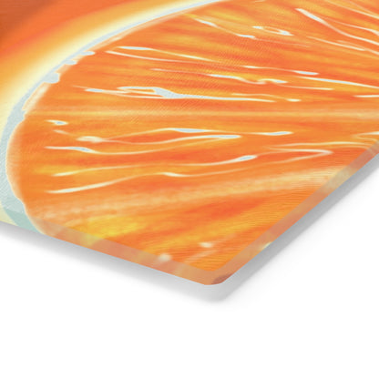 Orange Slices Glass Cutting Board