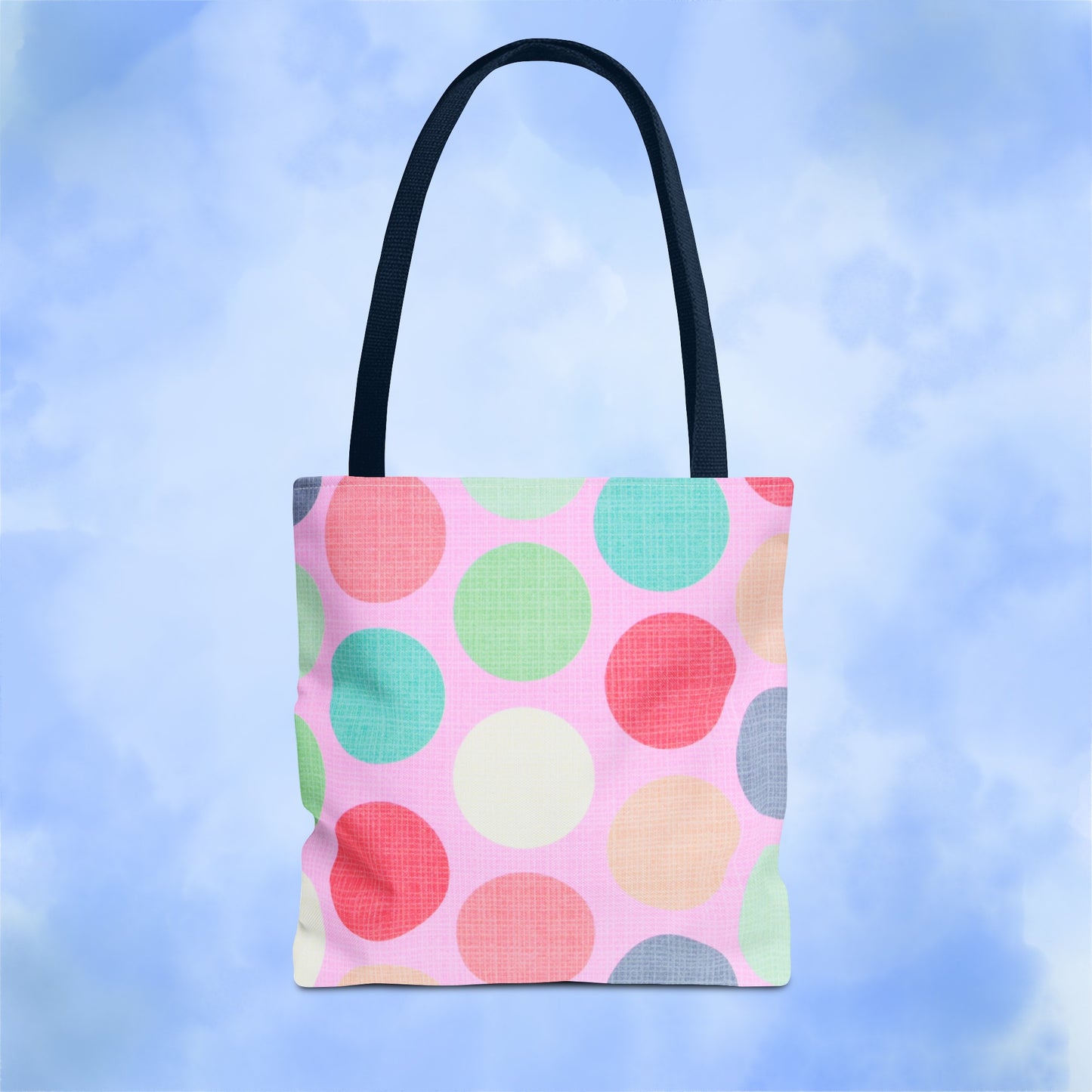 Sweet Candy Polka Dots Tote Bag