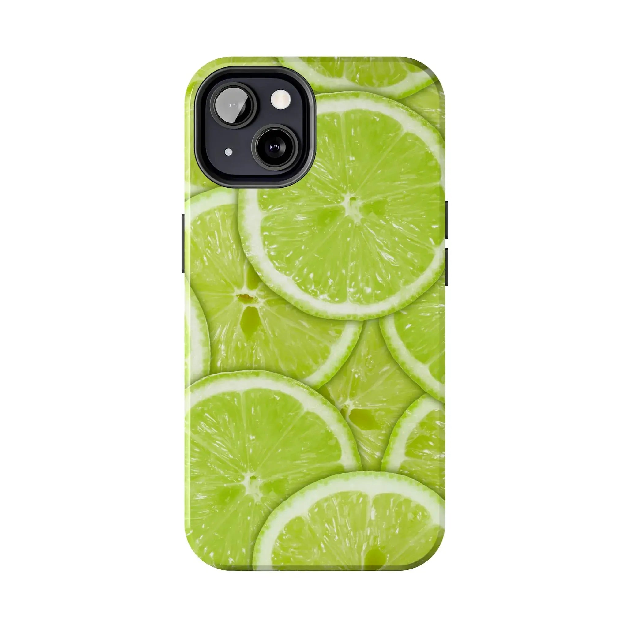 Green Citrus Lime Phone Case (Apple & Android) - Pink Sweetheart