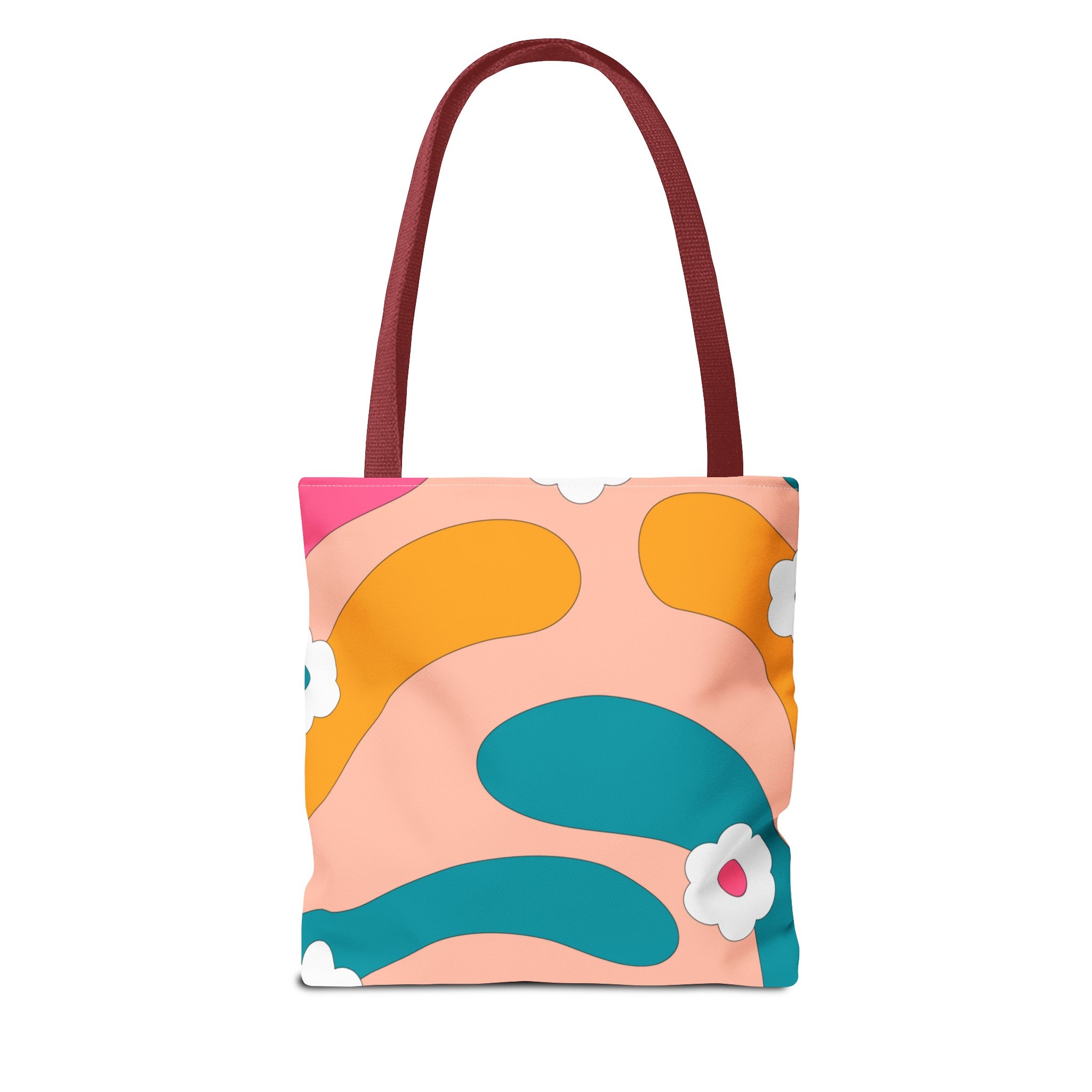 70s Floral Retro Aesthetic Tote Bag