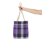 Purple Tartan Plaid Tote Bag