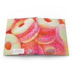 Peach Candy Rings Hardcover Matte Journal