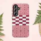 Geometric Kimono Tough Phone Case (Apple & Android) - Pink Sweetheart