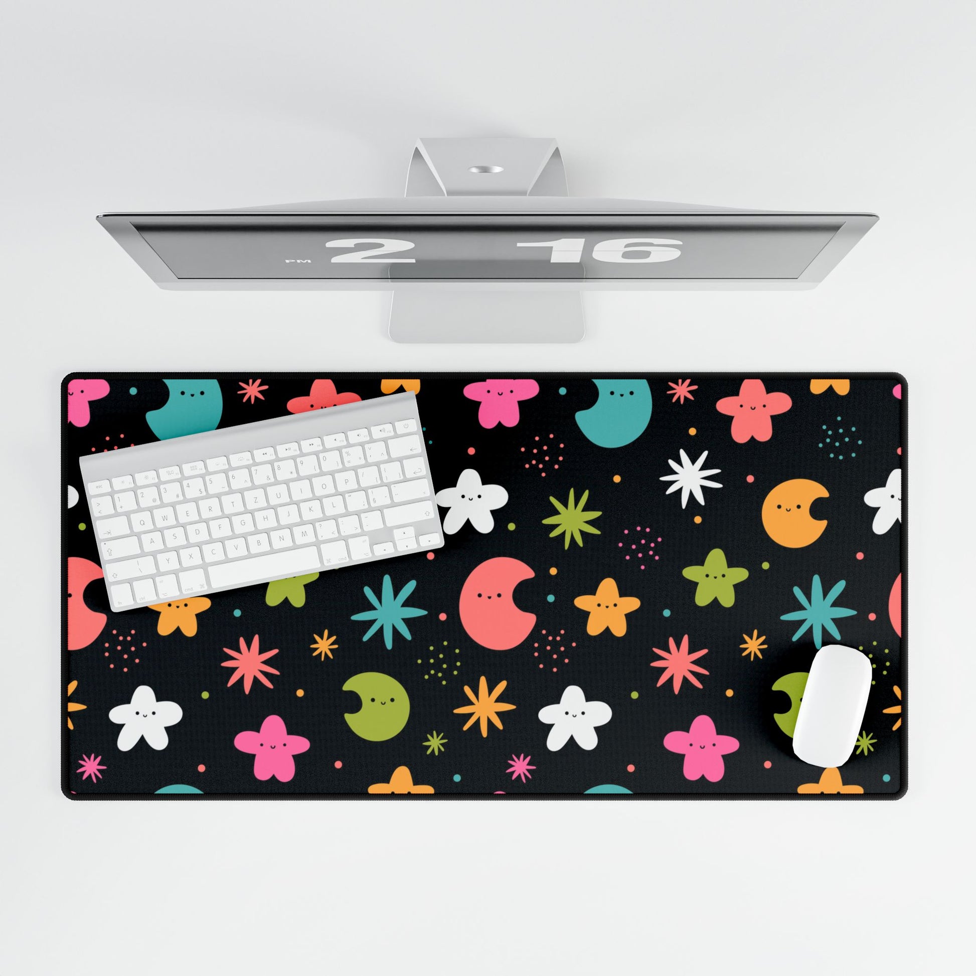 Midnight Cuteness Desk Mat