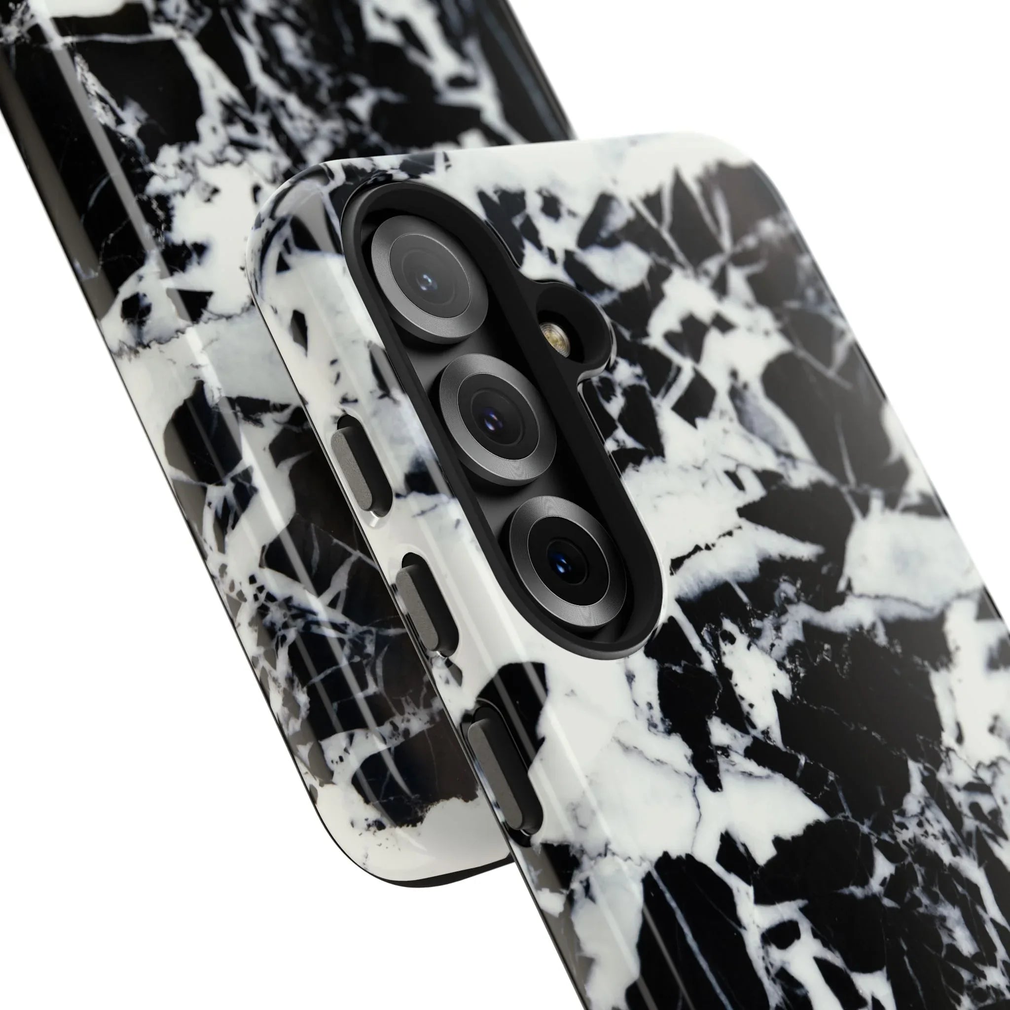 Black & White Shattered Phone Case (Apple & Android) - Pink Sweetheart