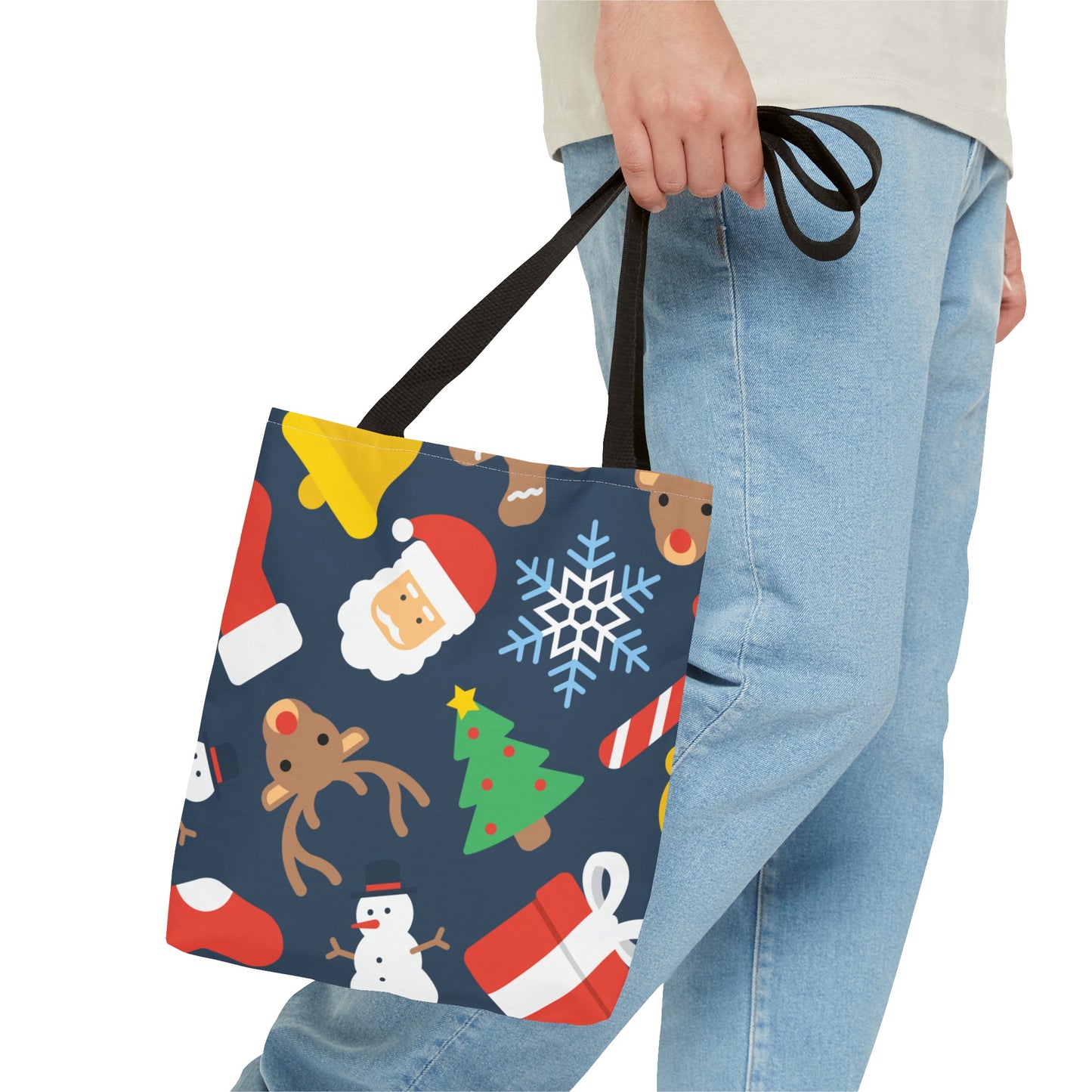 Jolly Christmas Pattern Tote Bag