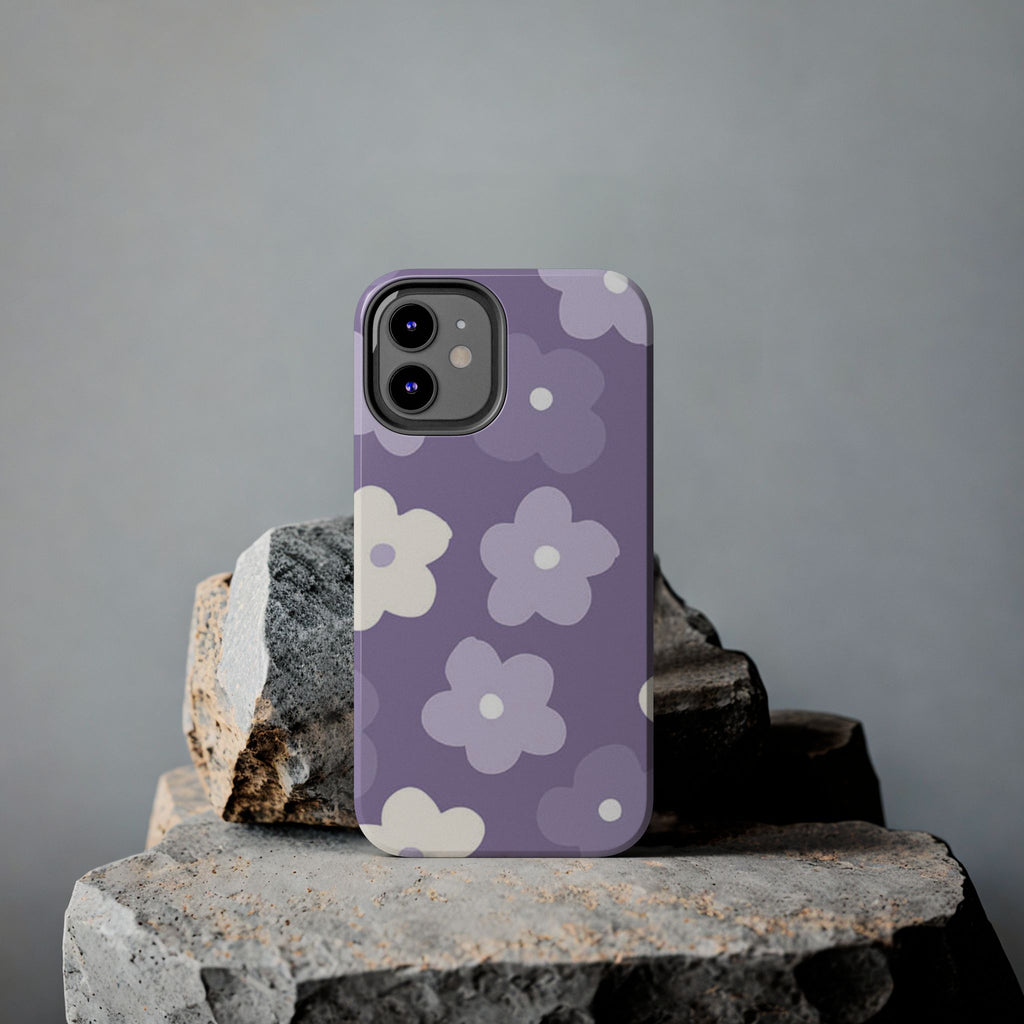 Pastel Purple Flowers Phone Case (Apple & Android)