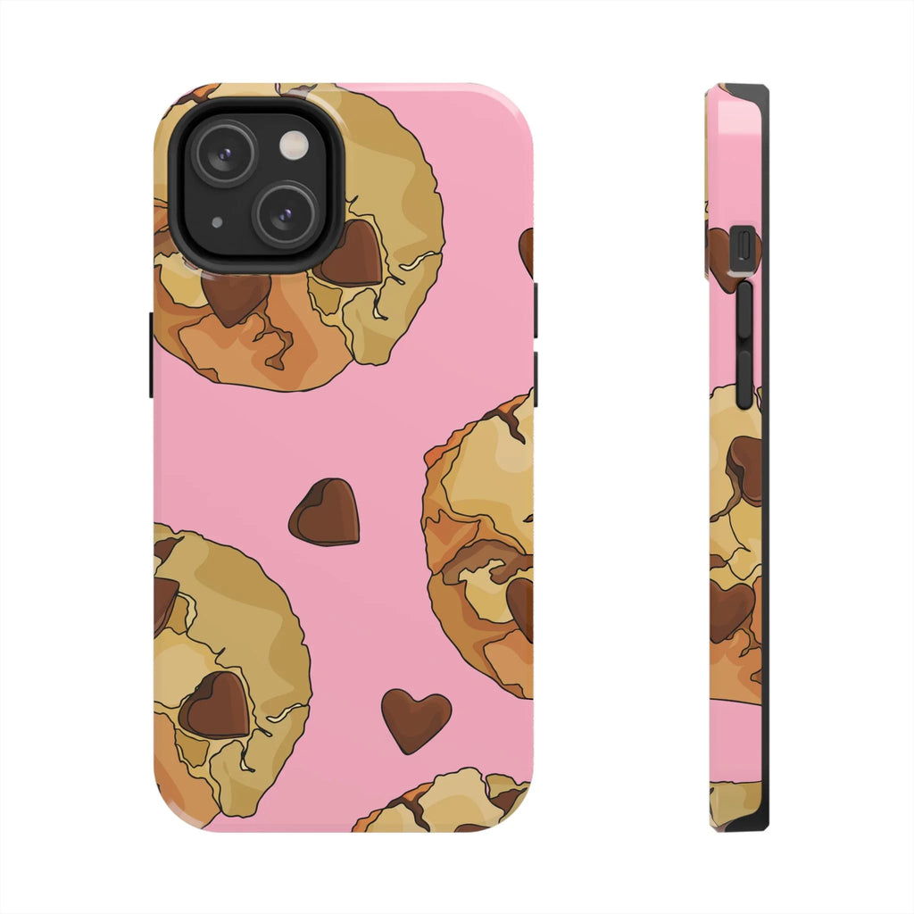 Chocolate Chip Cookies Phone Case (Apple & Android) - Pink Sweetheart