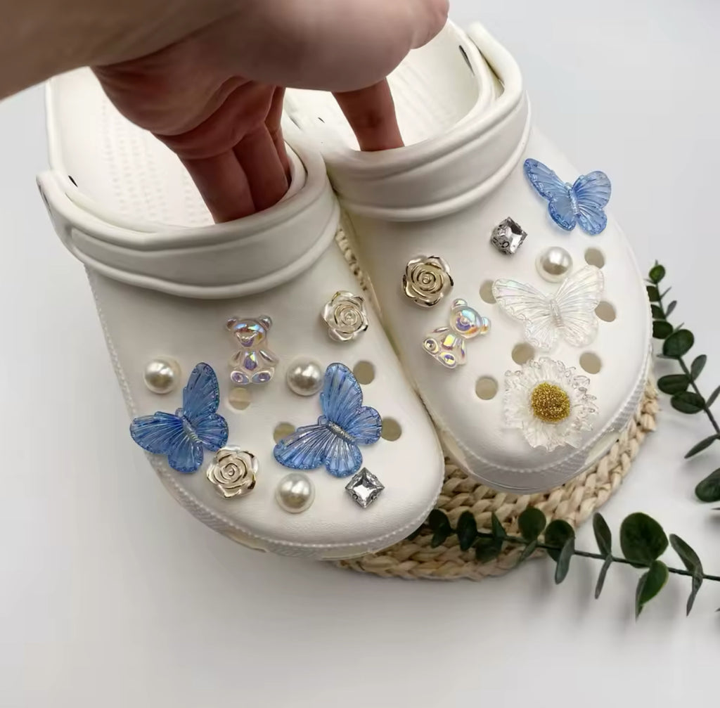 Blue Indigo Clog Charms Set