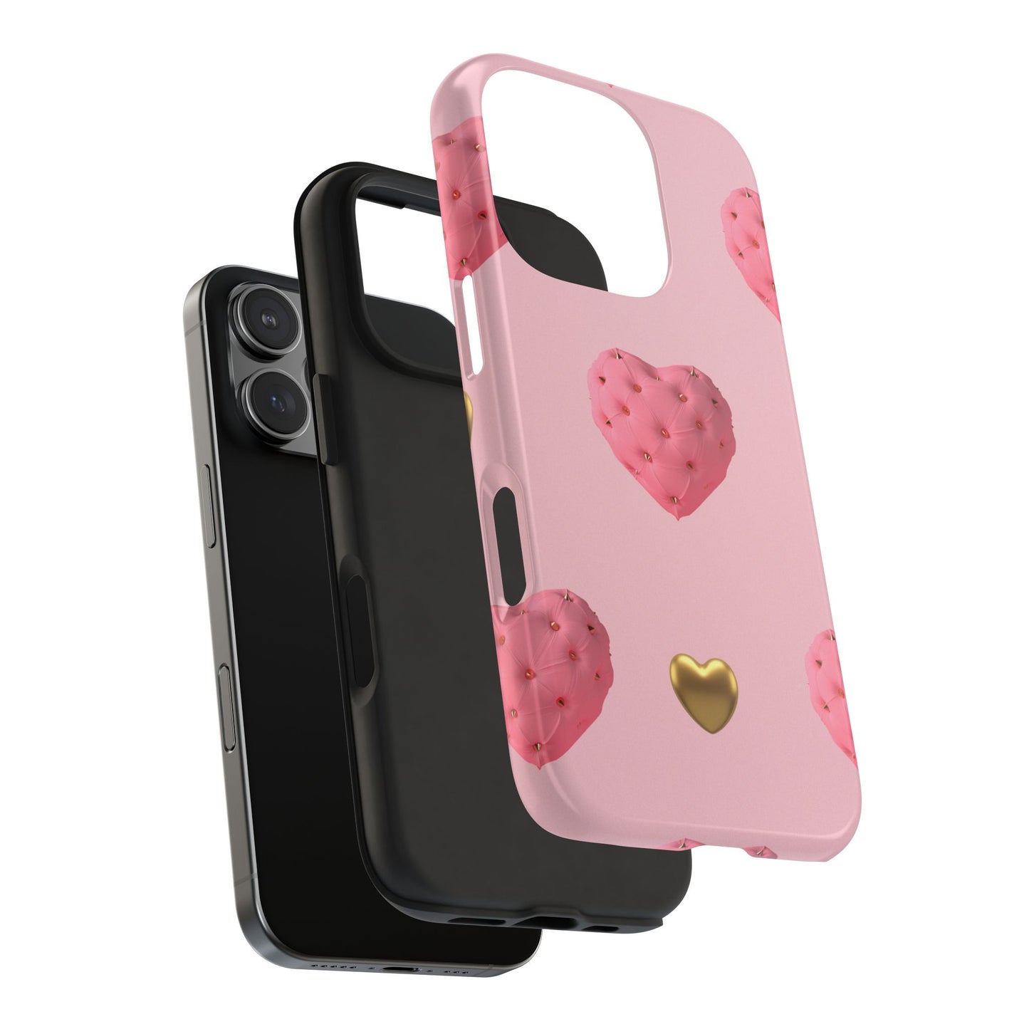 Heart of Gold Pink Phone Case