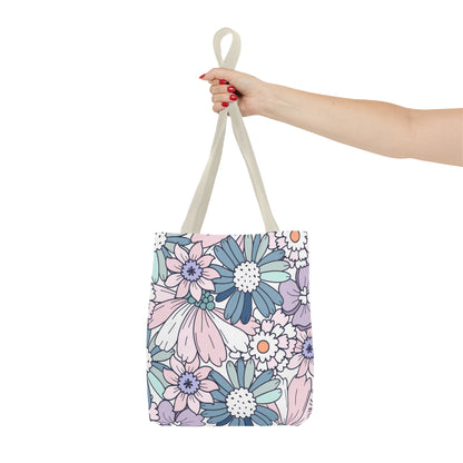 Vintage Floral Bloom Tote Bag