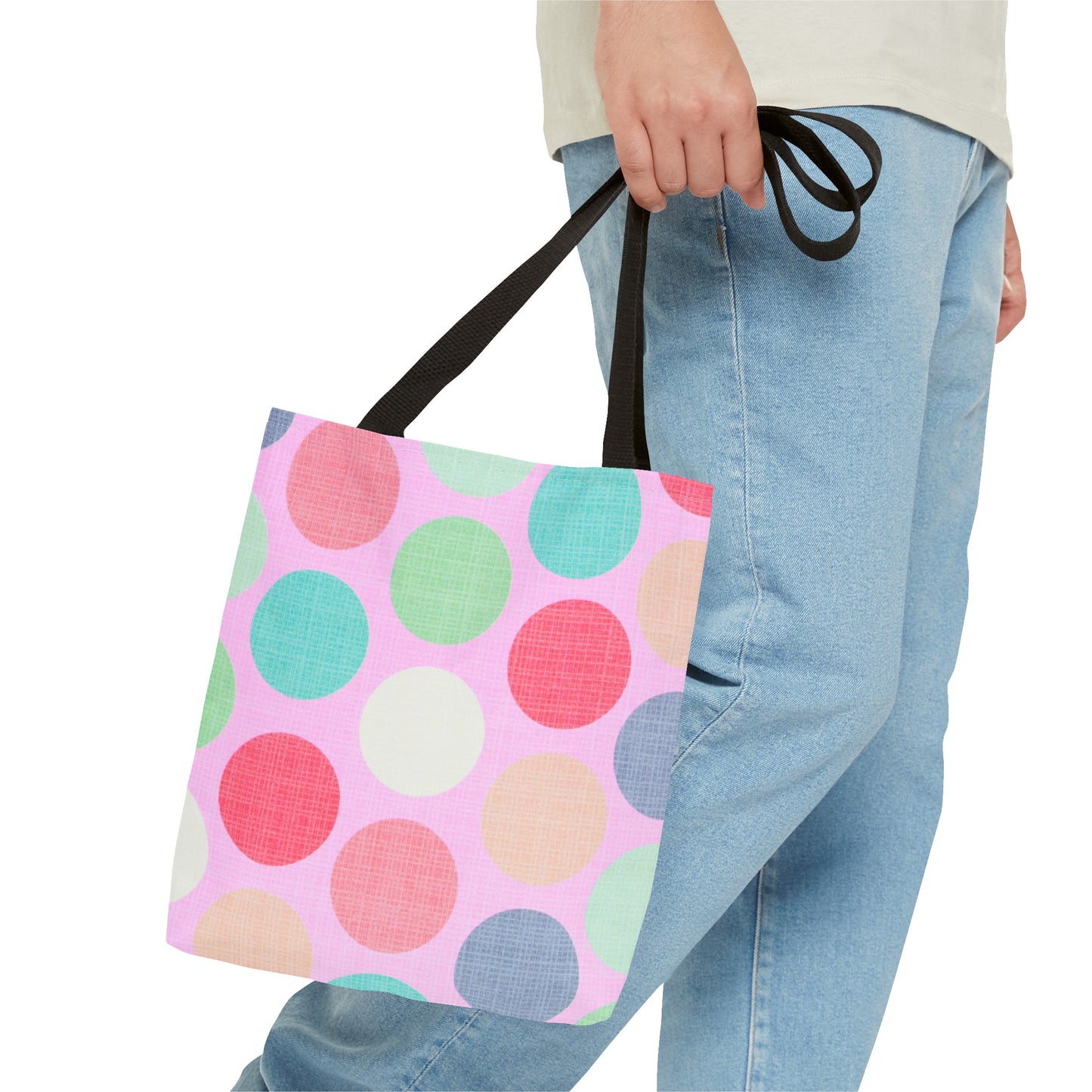 Sweet Candy Polka Dots Tote Bag