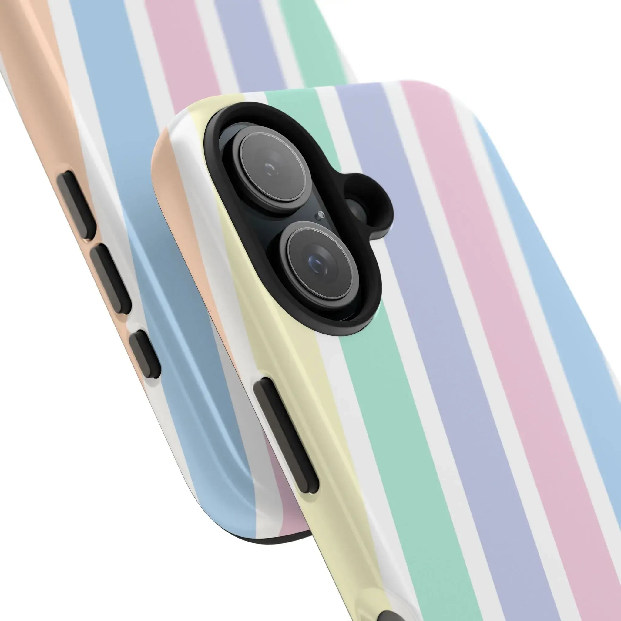 Pretty Pastel Lines Phone Case (Apple & Android) - Pink Sweetheart