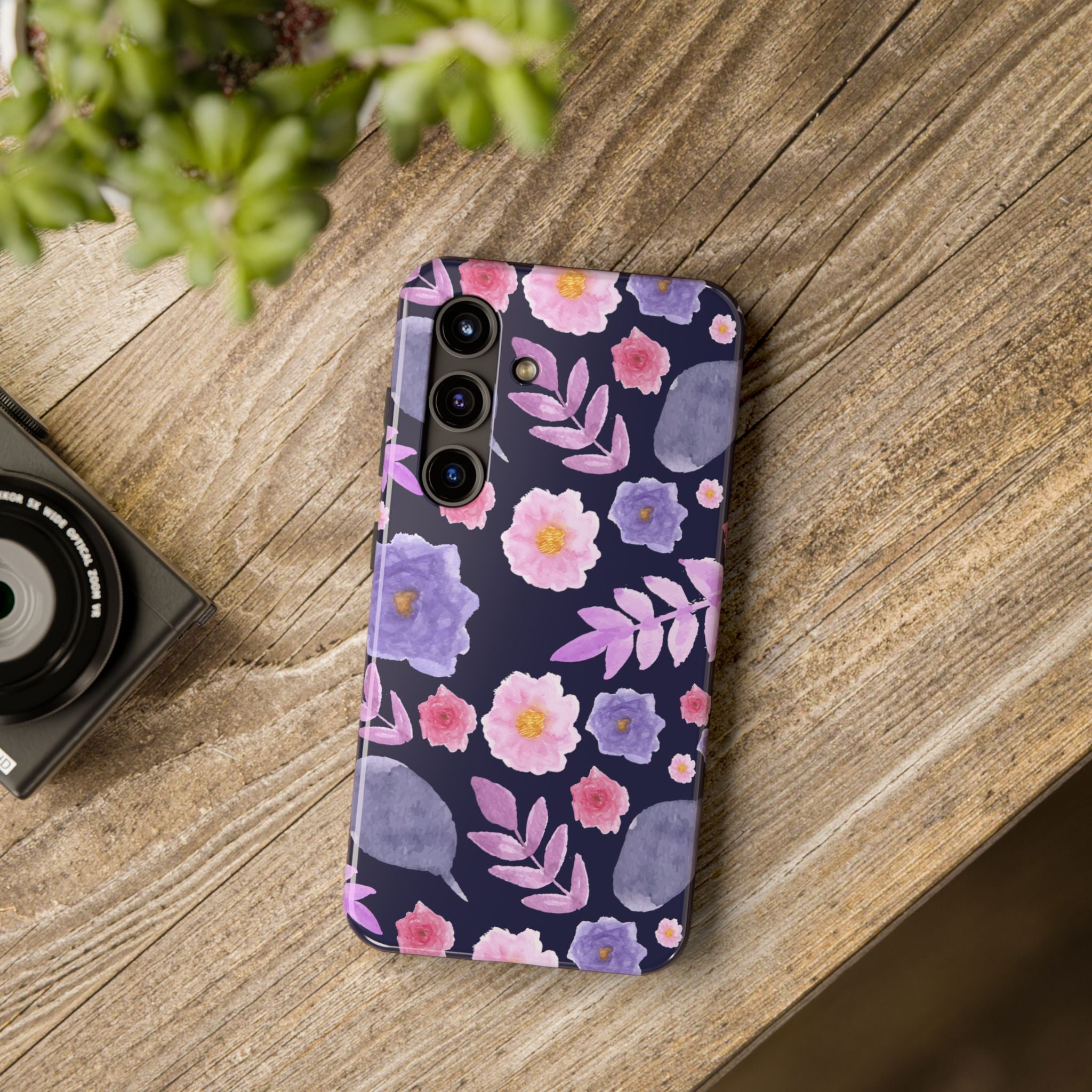 Purple Florals Phone Case (Apple & Android)