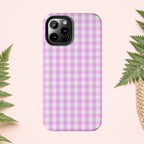 Pink Gingham Phone Case (Apple & Android) - Pink Sweetheart