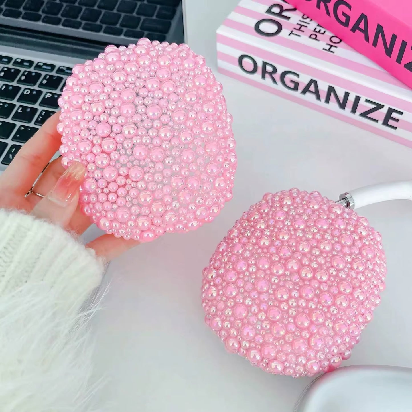 Pink Pearl AirPods Max Headphone Case Covers