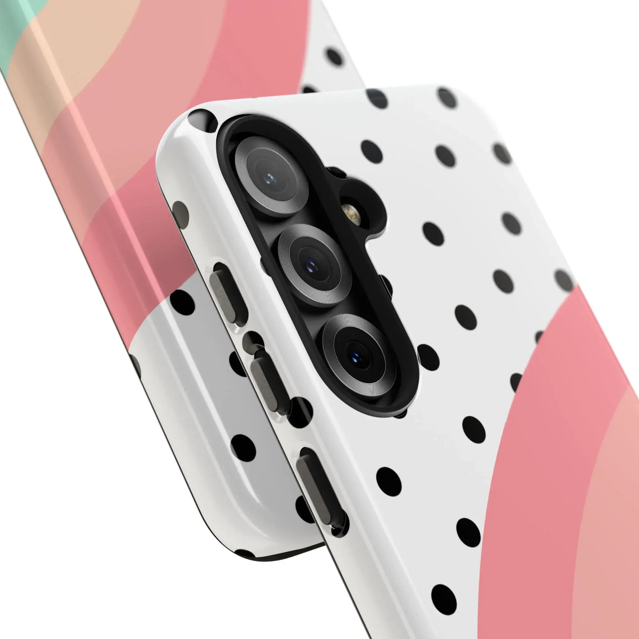 Polka Dot Rainbow Phone Case (Apple & Android) - Pink Sweetheart