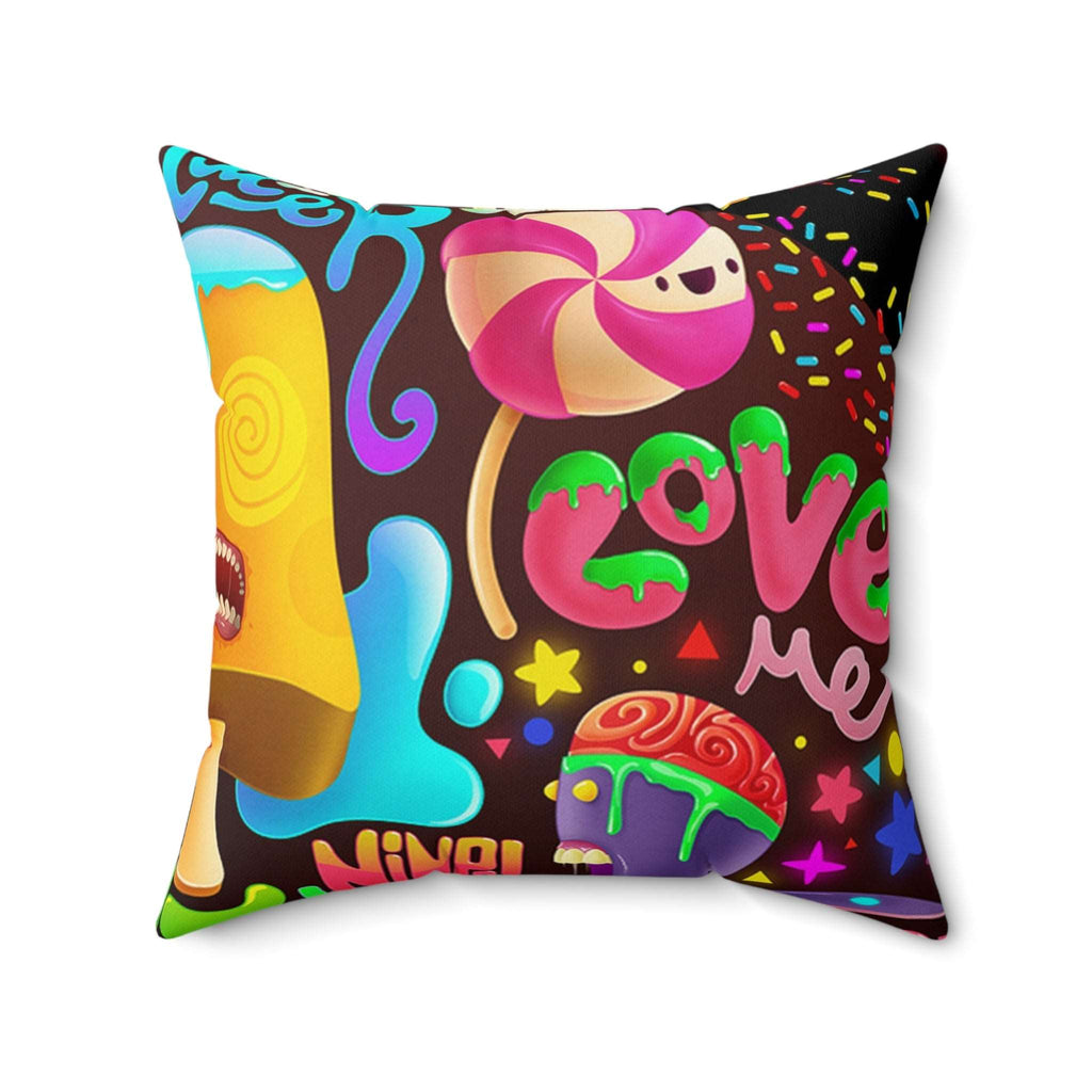 Graffiti Square Pillow
