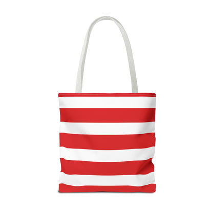 Red & White Peppermint Tote Bag