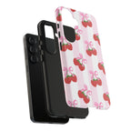 Strawberry Cherries Phone Case (Apple & Android) - Pink Sweetheart