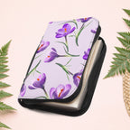 Purple Crocus Flowers Book Cover