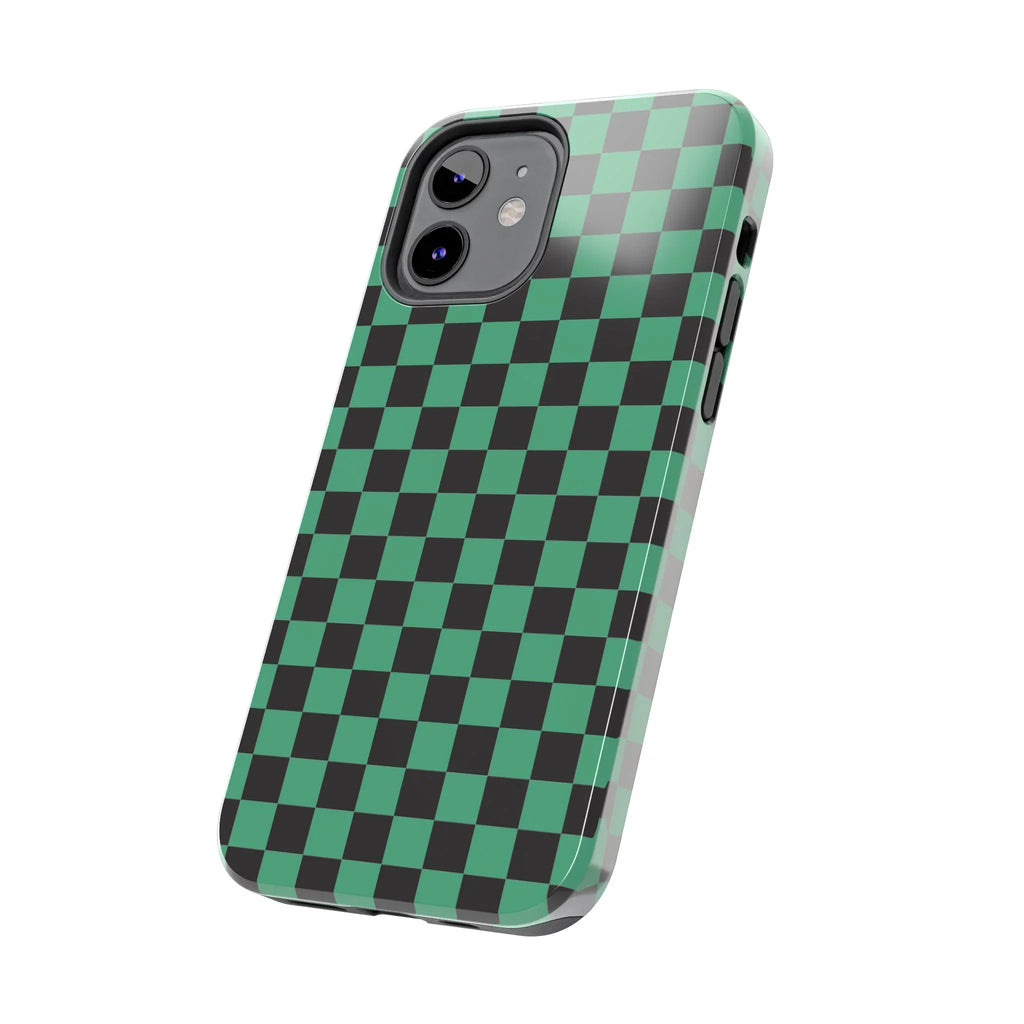 Checkered Kimono Tough Phone Case (Apple & Android) - Pink Sweetheart
