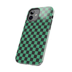 Checkered Kimono Tough Phone Case (Apple & Android) - Pink Sweetheart