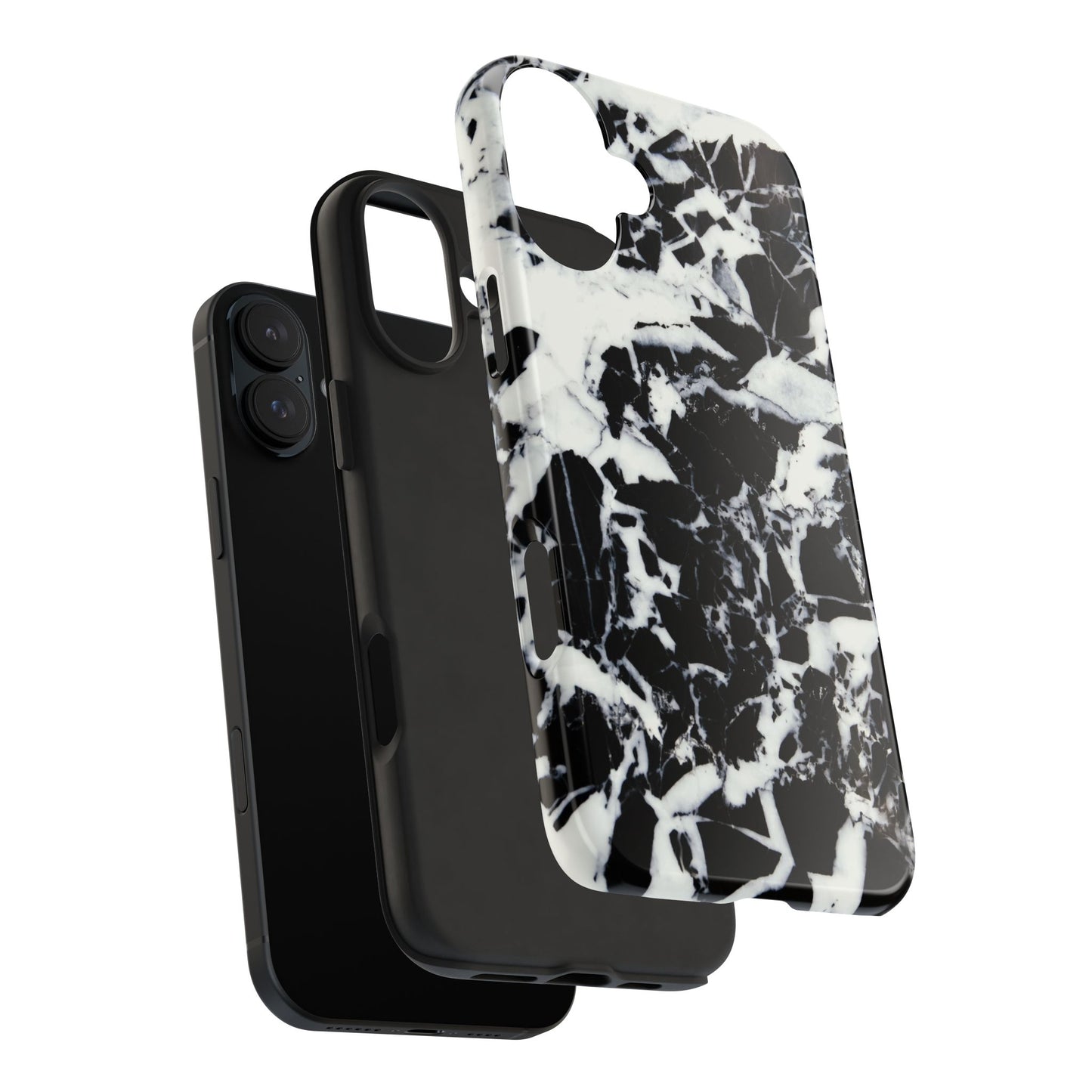 Black & White Shattered Phone Case