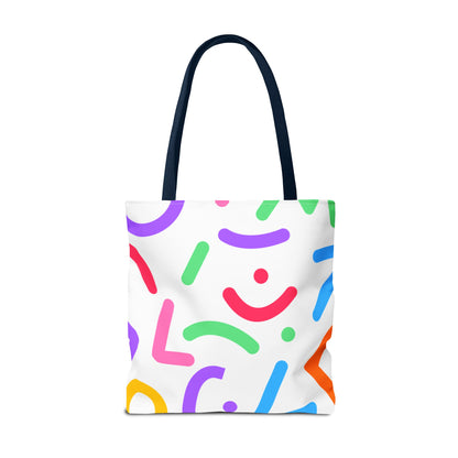 Colorful Doodle Shapes Tote Bag