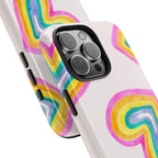 Rainbow Hearts Phone Case (Apple & Android) - Pink Sweetheart