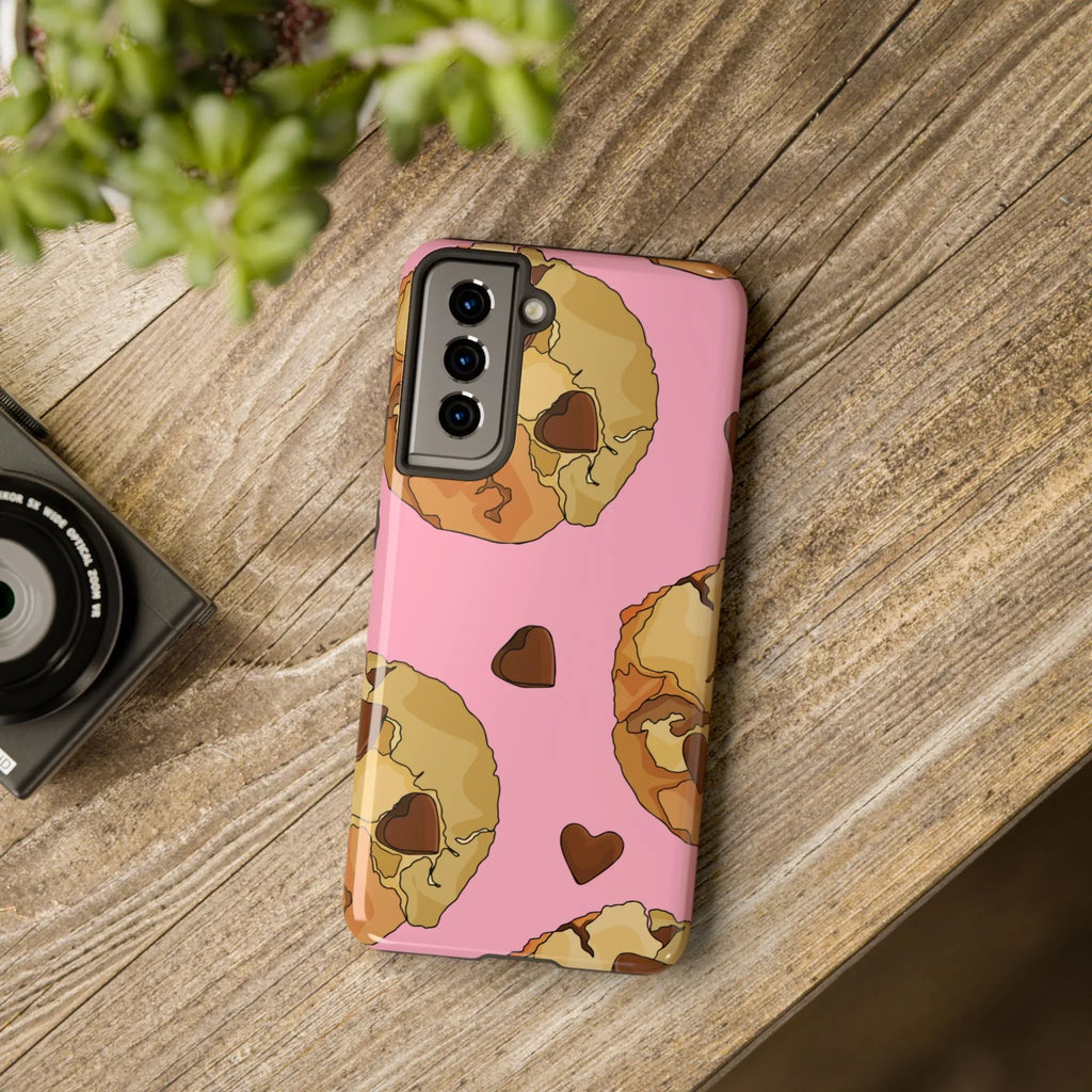 Chocolate Chip Cookies Phone Case (Apple & Android) - Pink Sweetheart