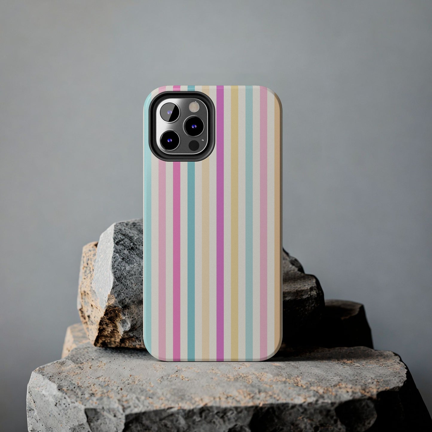 Pastel Candy Stripes Phone Cases