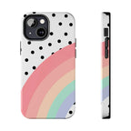 Polka Dot Rainbow Phone Case (Apple & Android) - Pink Sweetheart