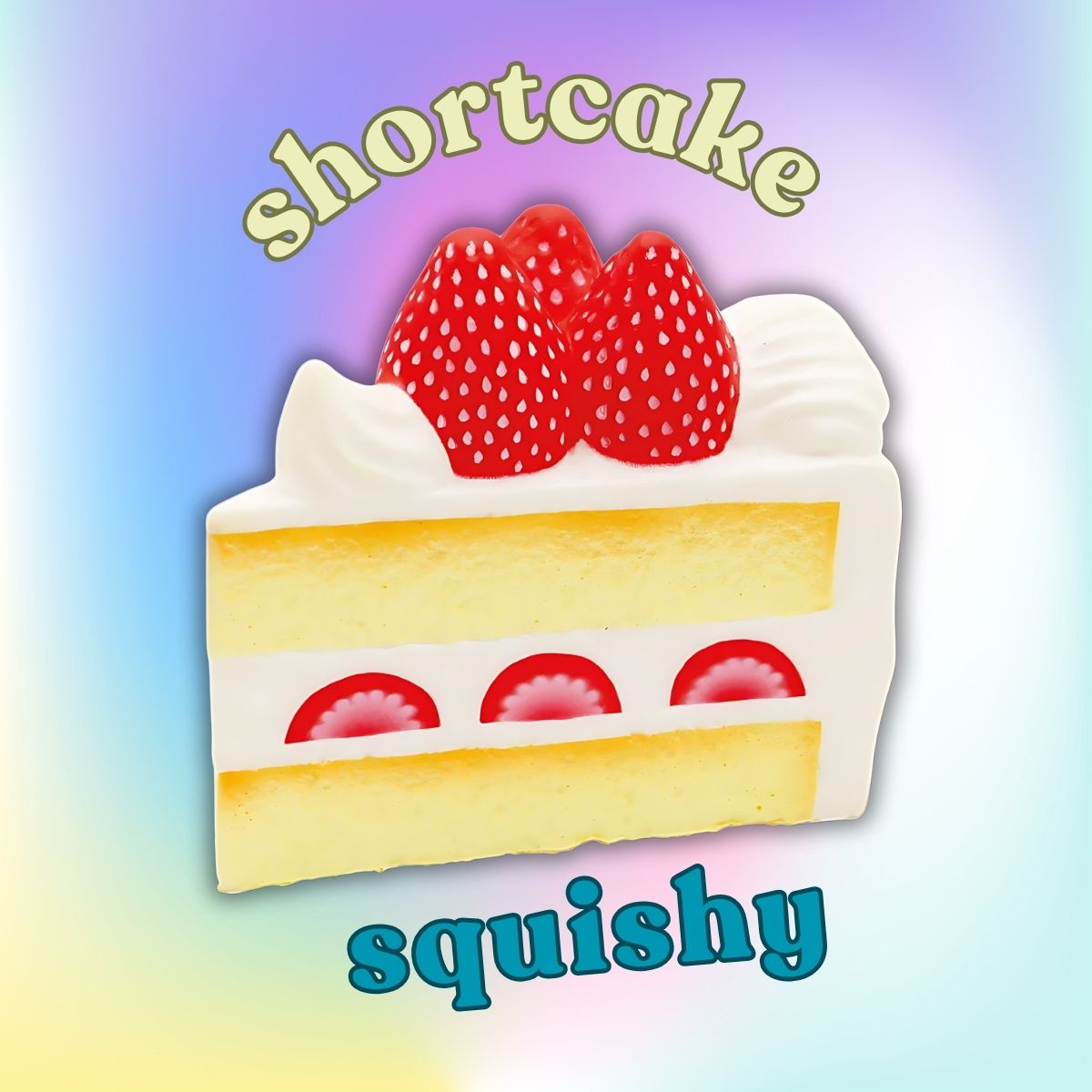 Premium Shortcake Cake Jumbo Scented Squishy