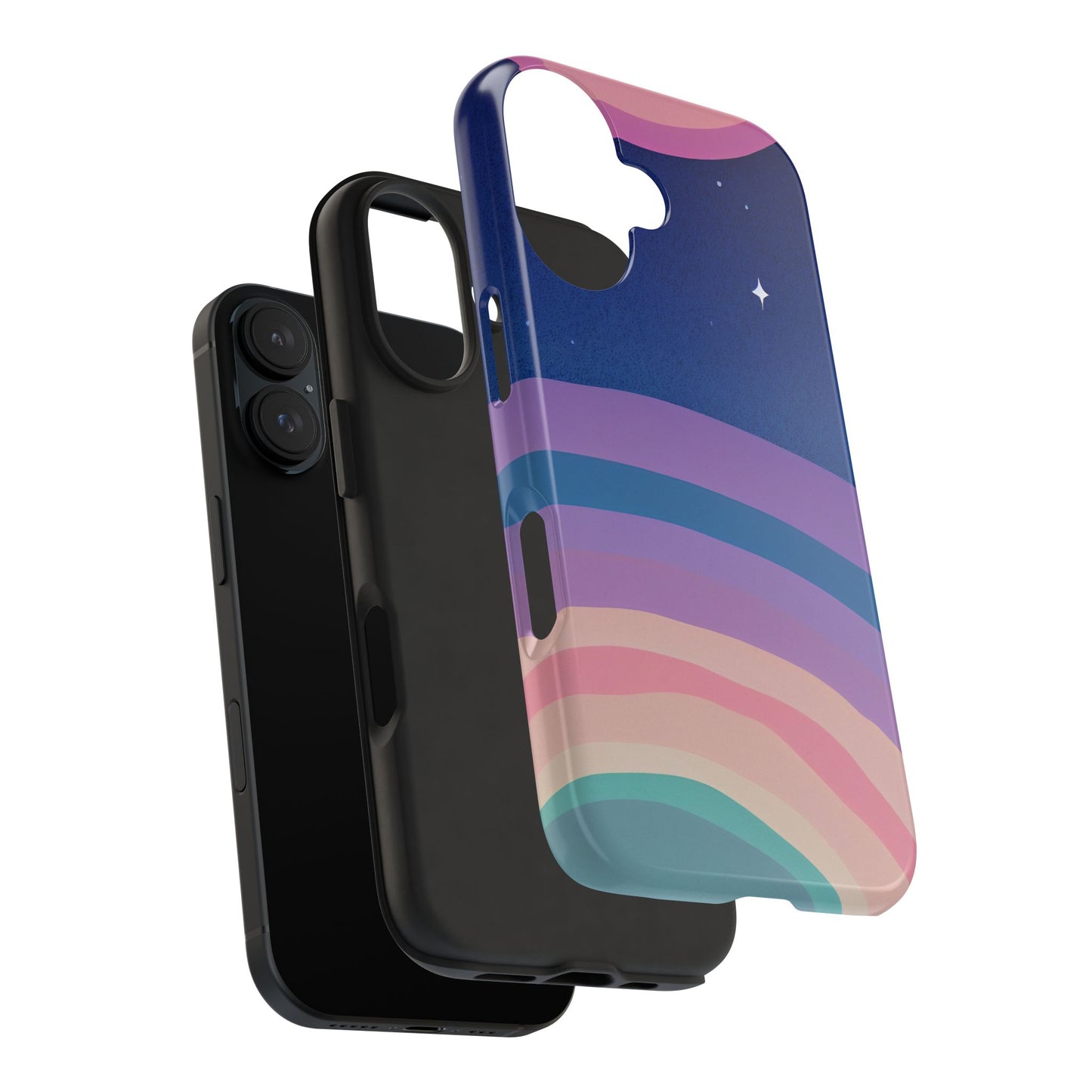 Midnight Rainbows Phone Case