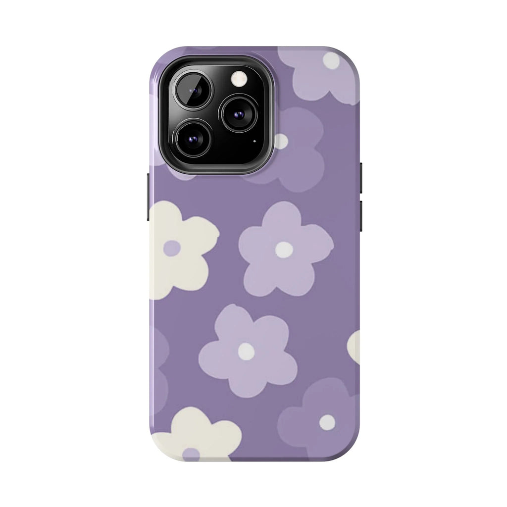 Pastel Purple Flowers Phone Case (Apple & Android) - Pink Sweetheart