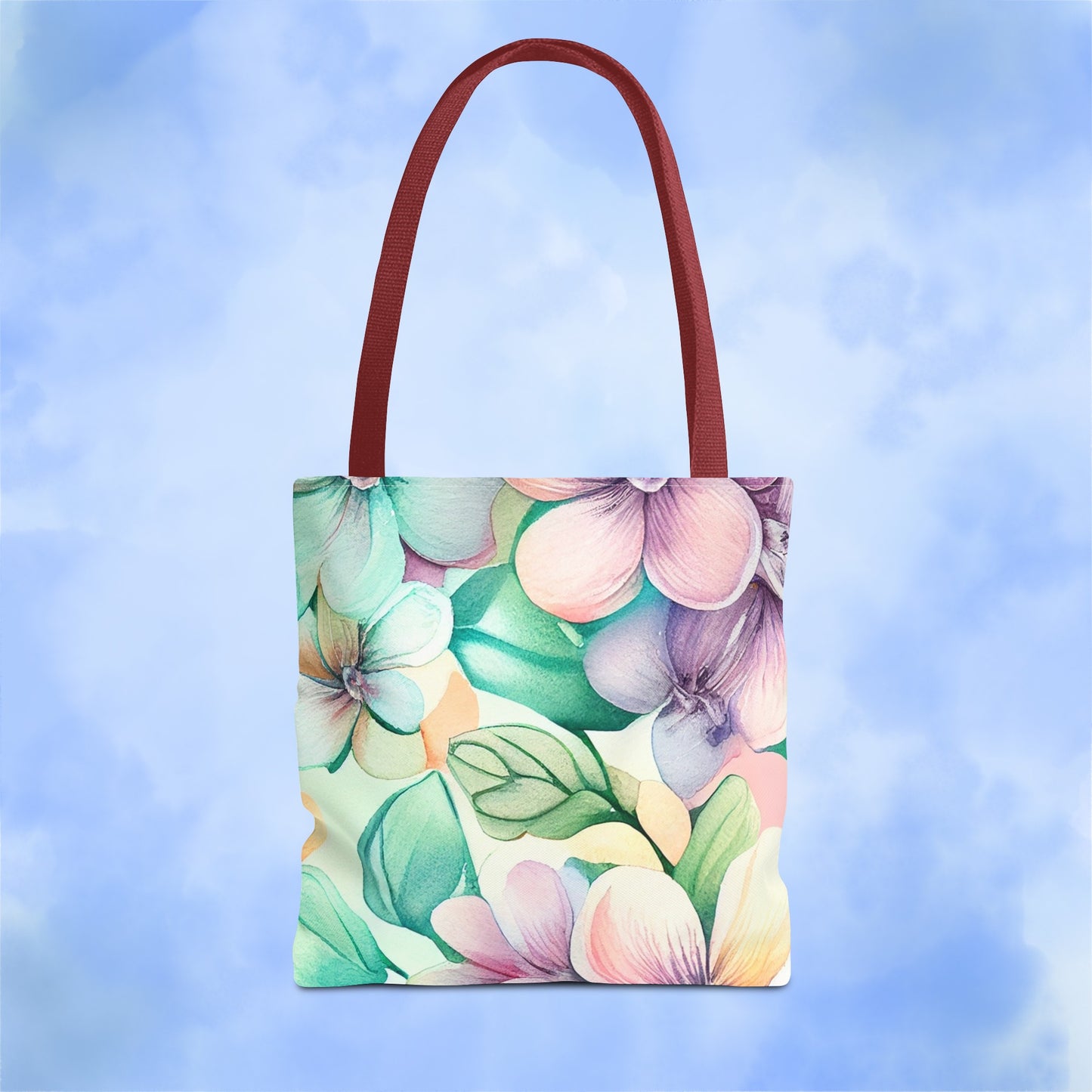 Lush Pastel Florals Tote Bag