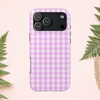Pink Gingham Phone Case (Apple & Android) - Pink Sweetheart