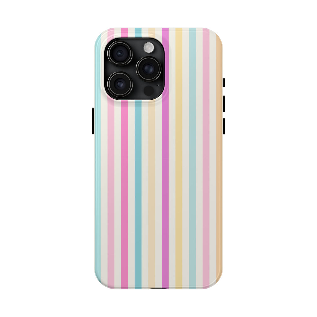 Pastel Candy Stripes Phone Cases (Apple & Android)