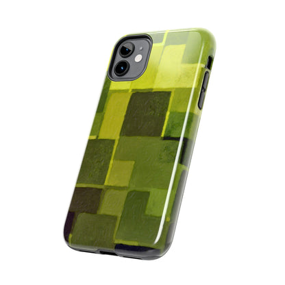 Chartreuse Patchwork Phone Case