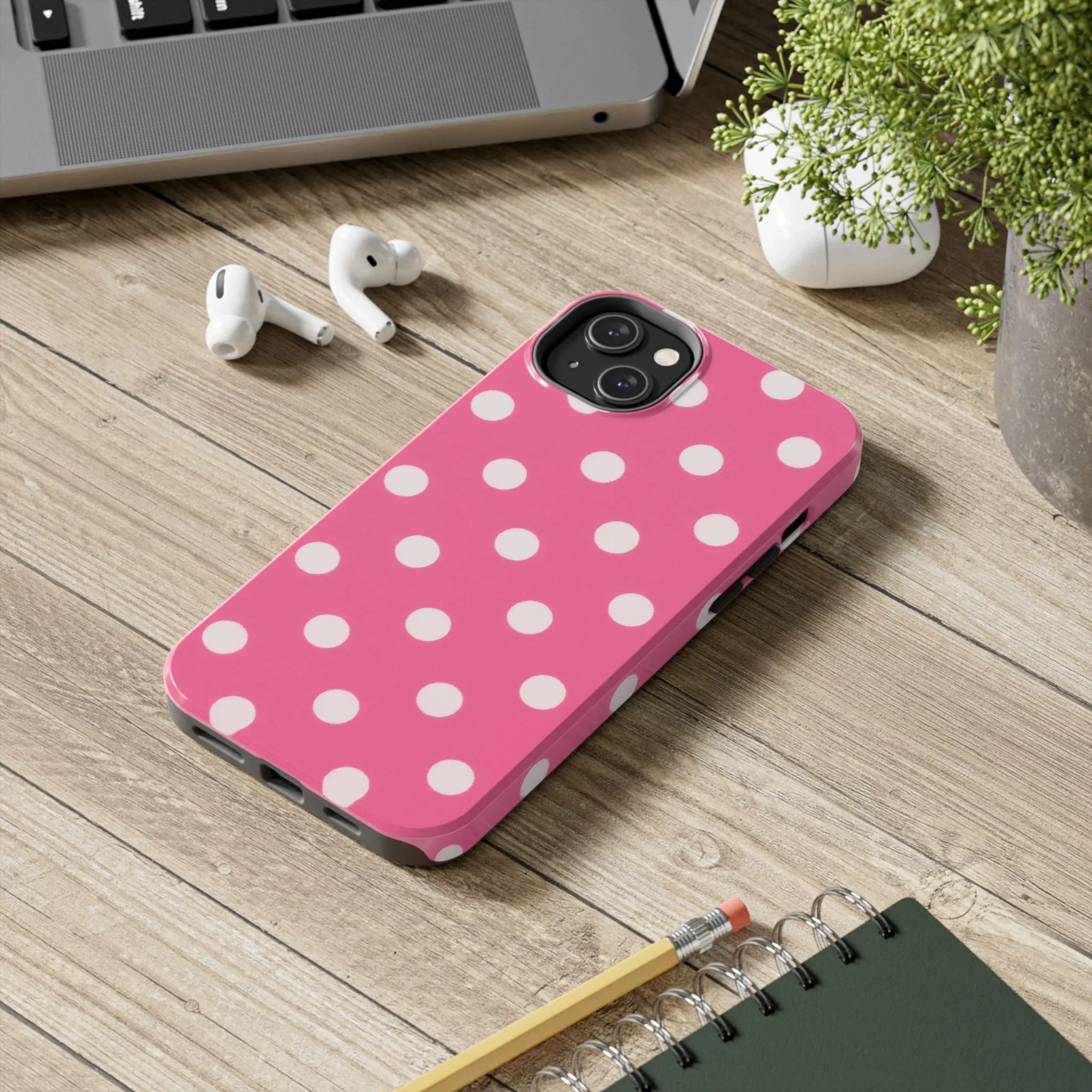 Pink Polka Dot Phone Case (Apple & Android) - Pink Sweetheart