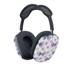 Elegant Purple Floral AirPods Max Shell Case