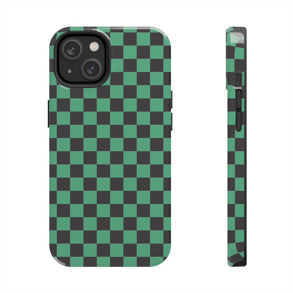 Checkered Kimono Tough Phone Case (Apple & Android) - Pink Sweetheart