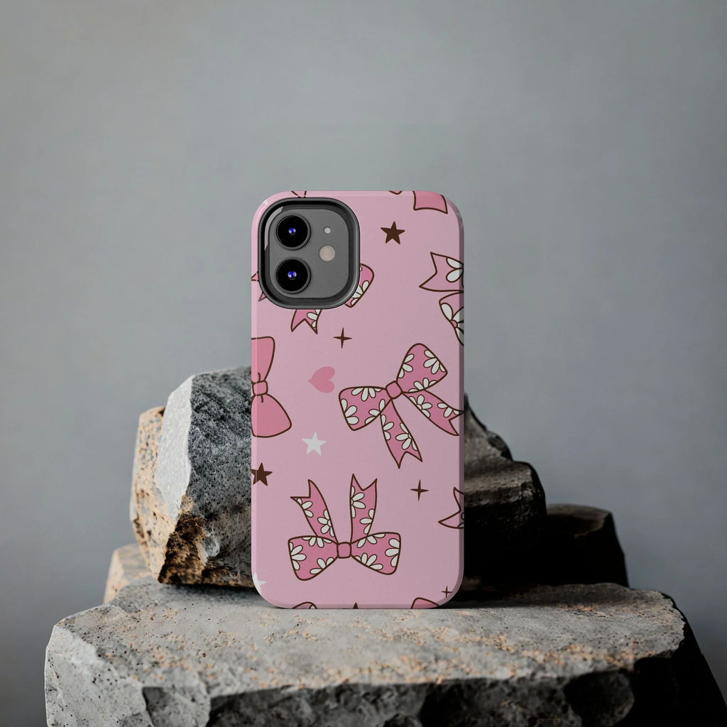 Pretty Pink Bows Phone Case (Apple & Android) - Pink Sweetheart
