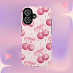 Disco Cherries Phone Case (Apple & Android) - Pink Sweetheart